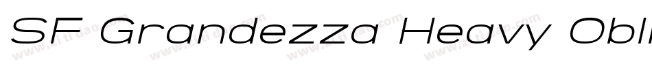 SF Grandezza Heavy Oblique字体转换